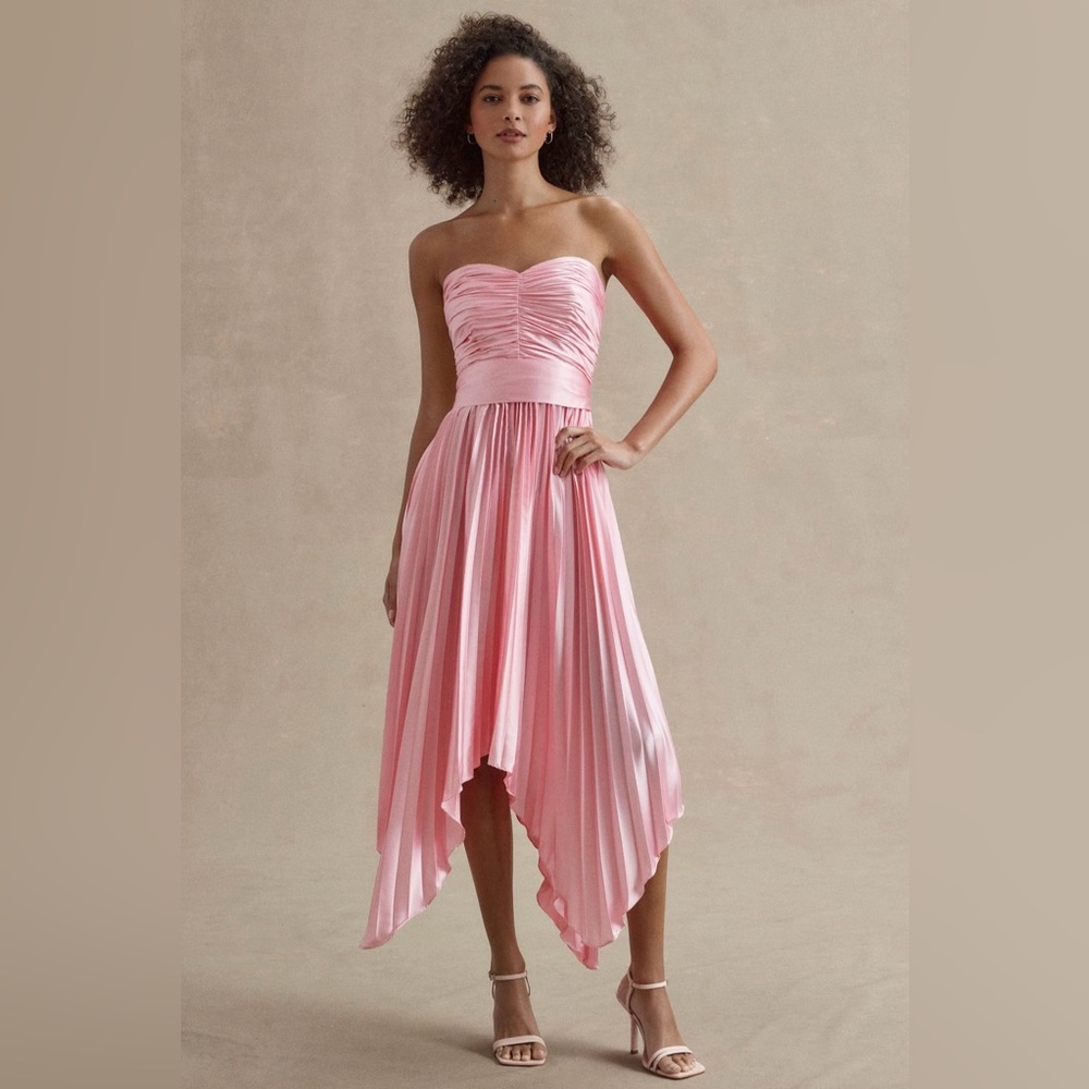 AMUR Khloe Sweetheart Asymmetrical Dress